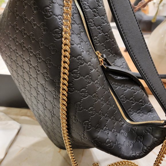 Gucci signature large hobo in black - Picture 10 of 16